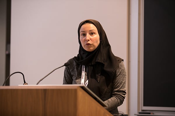 Marzyeh Ghassemi presenting at SIOE.